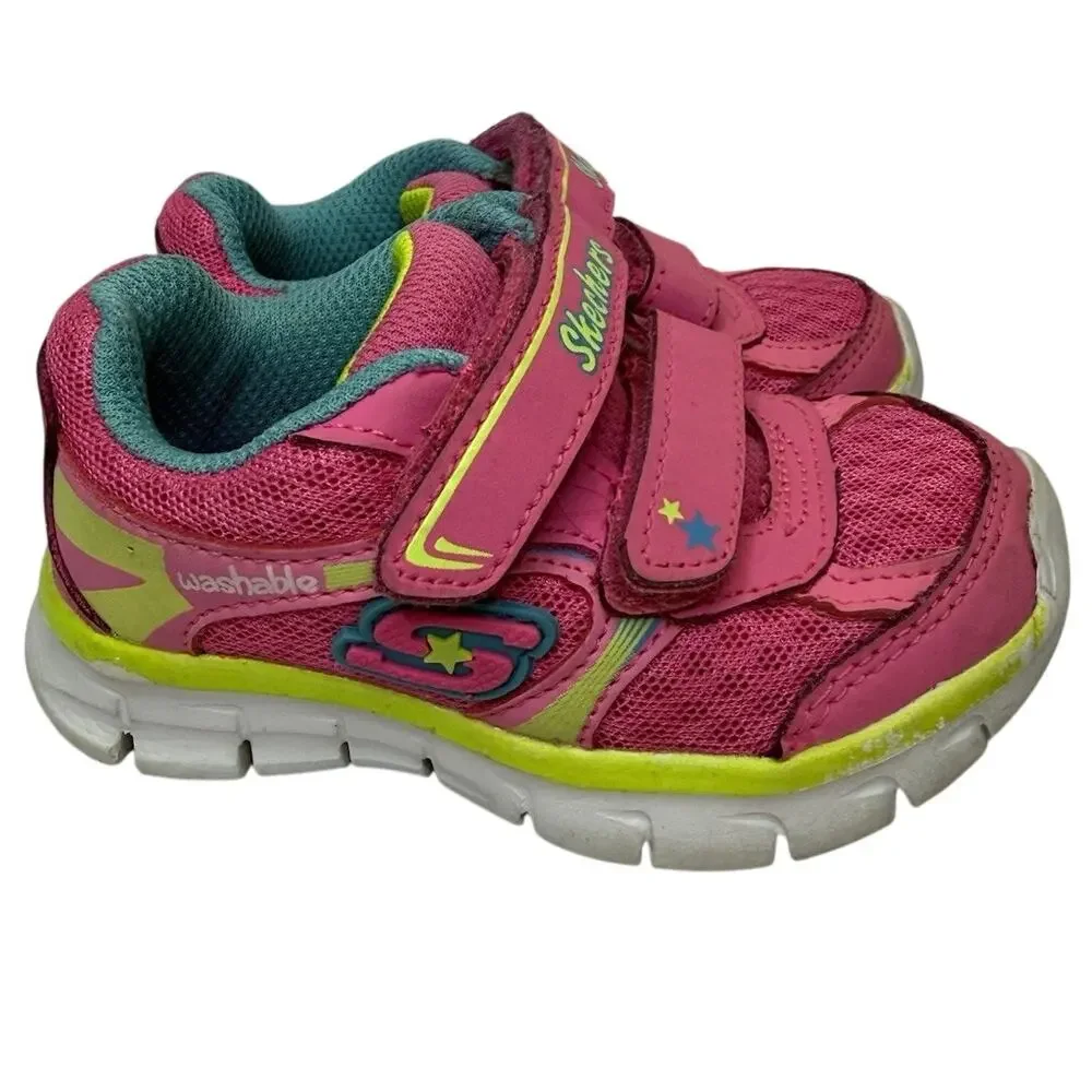 Skechers Synergy Lil Softy sneakers Toddler 5 Neon Hot pink